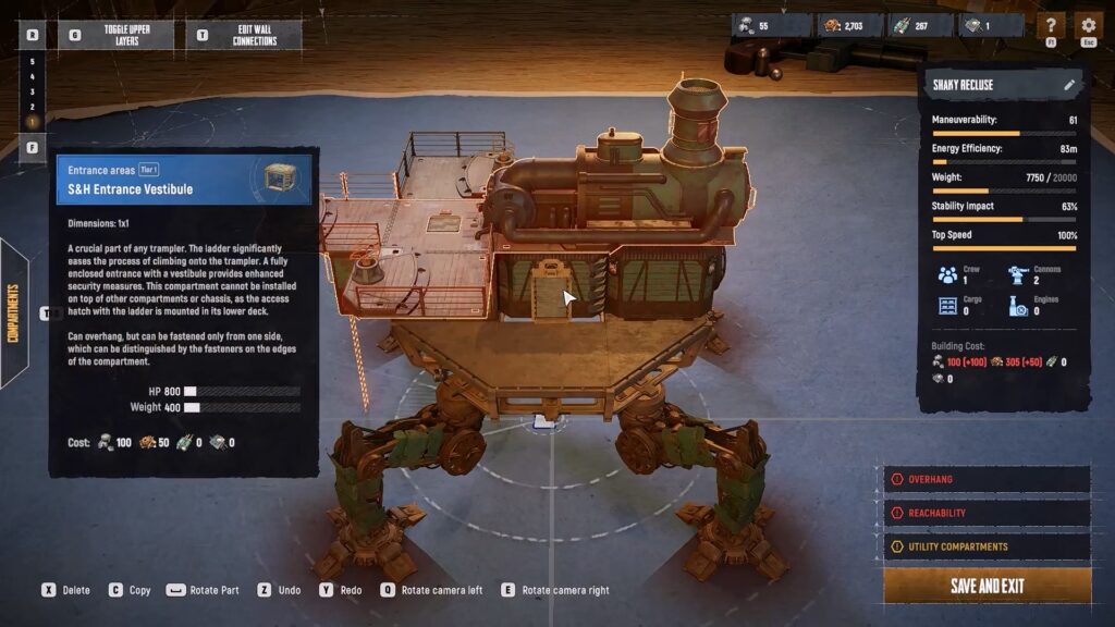 Placing the Entrance Vestibule on the Trampler | Sand: Raiders of Trophie