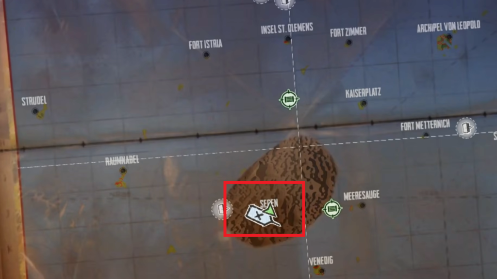 The location of Segen is marked on the map here. 