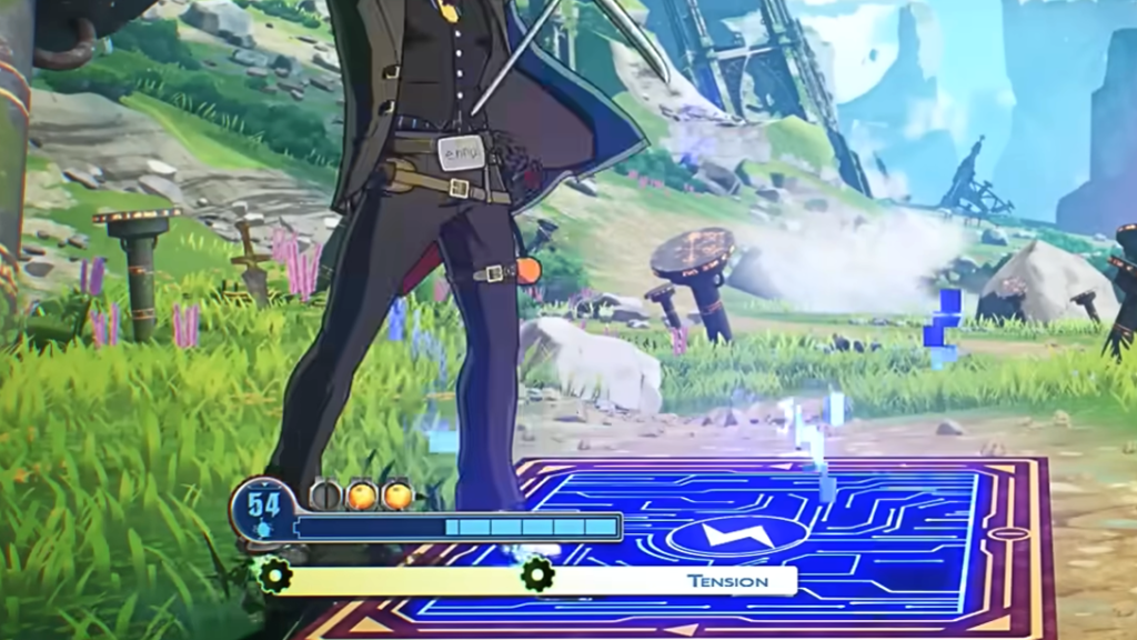 The move "Gimmic-KY" is shown in action here.