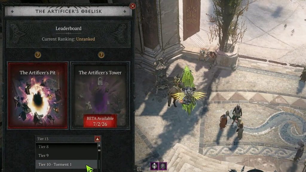 The Artificer's Obelisk and The Pit in Diablo 4
