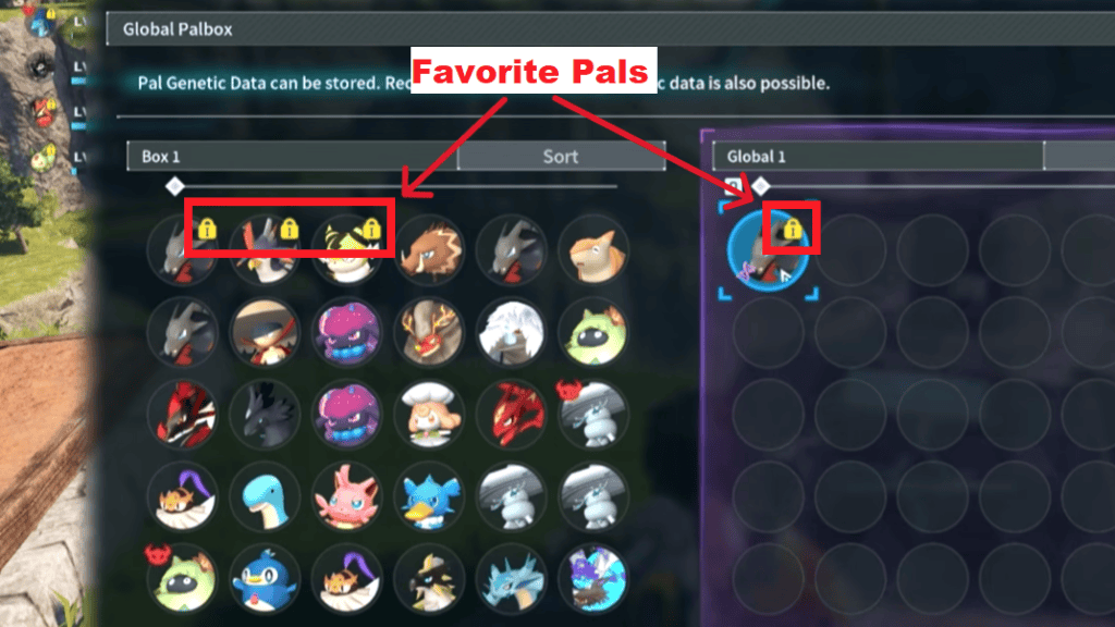 Here's how a Pal looks like when it is a Favorite. 
