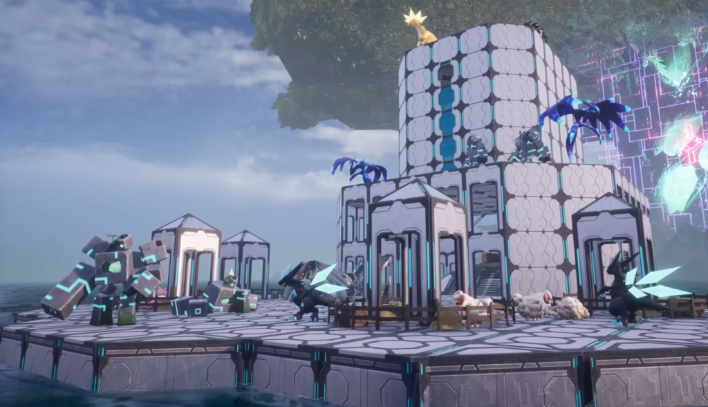 Example of a base built on water. 