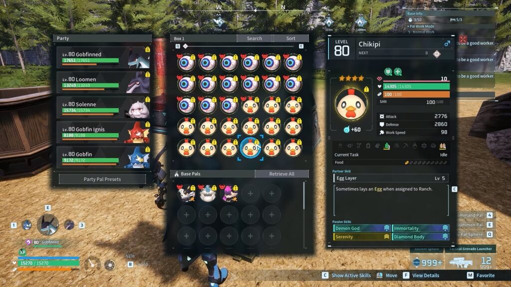 Chikipi lays Eggs | Palworld 1.0 Best Base Pals for Every Job
