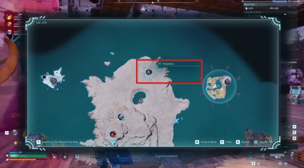 Paladius Location Palworld