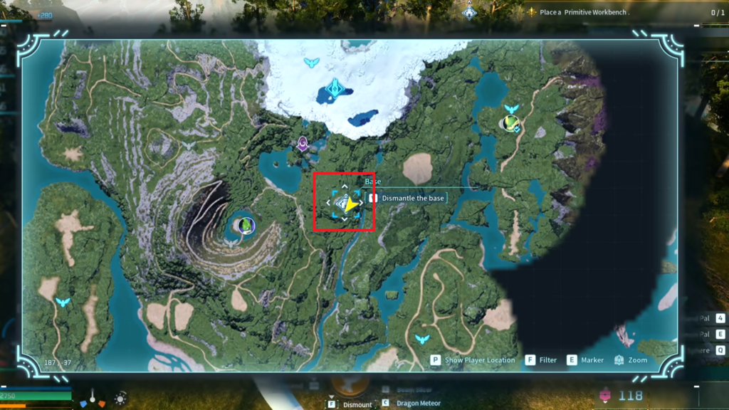The location of the fourth base spot is marked on the map here.