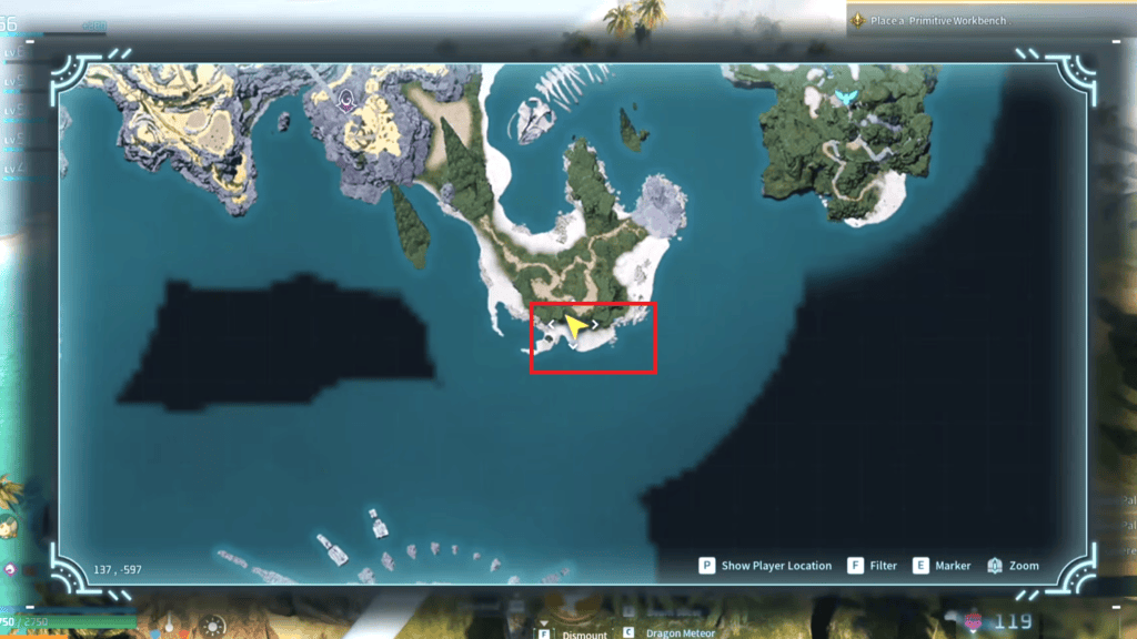The location of the eighth base spot is marked on the map here.