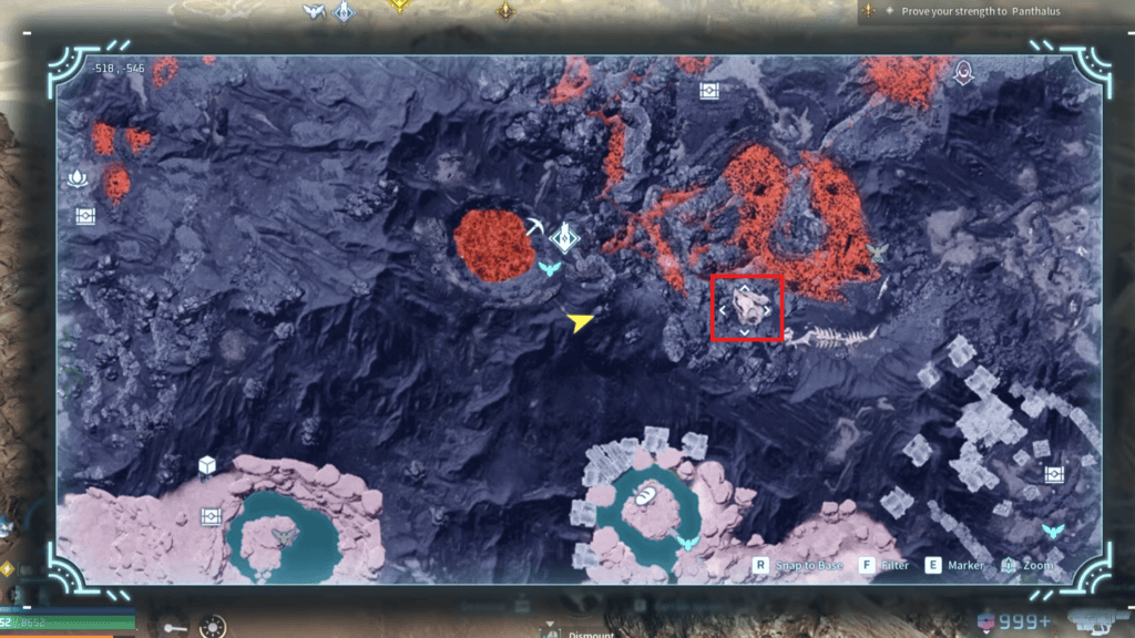The location of the first Echobone is marked on the map here.