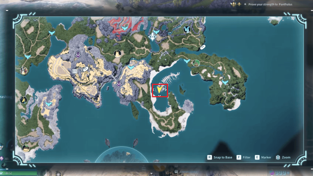 The location of the second Echobone is marked on the map here.