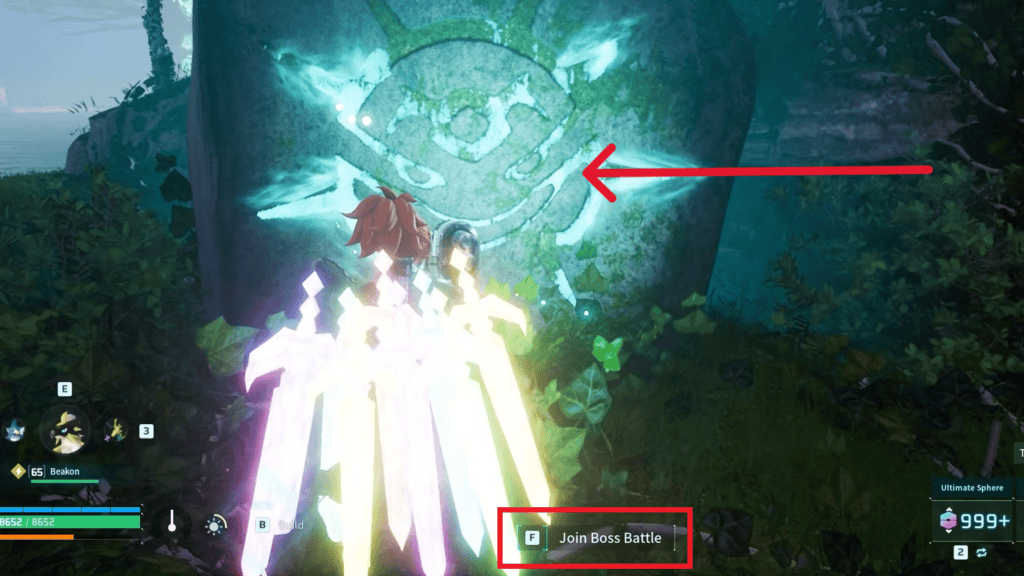 Interact with the Glowing Rock right next to the Ancient Civilization Researcher NPC to summon Panthalus. 