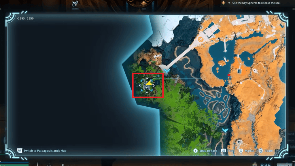 The location of the sealed door is marked on the map here which leads to the final boss fight. 