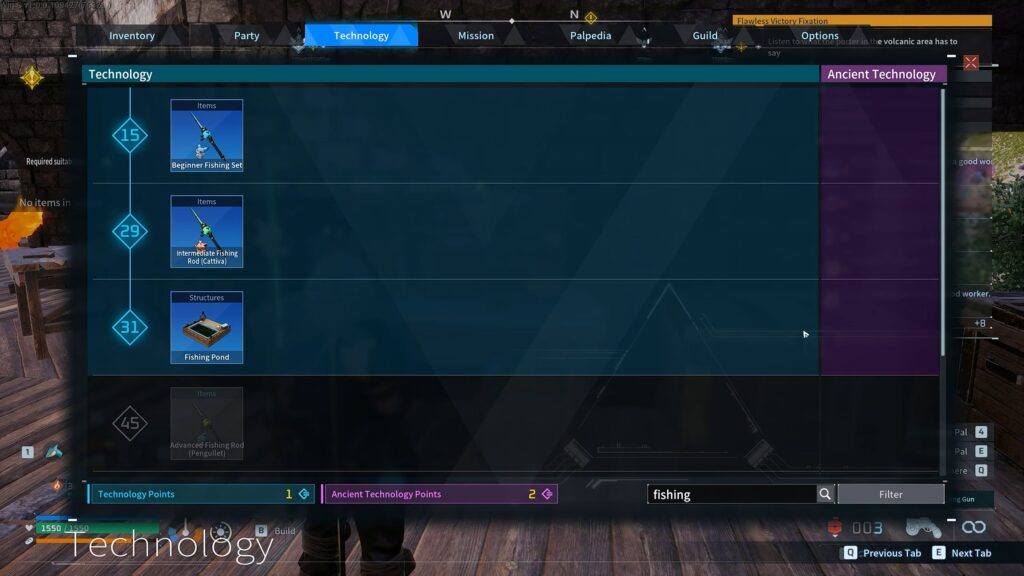 Fishing in the Technology tree | Palworld 1.0