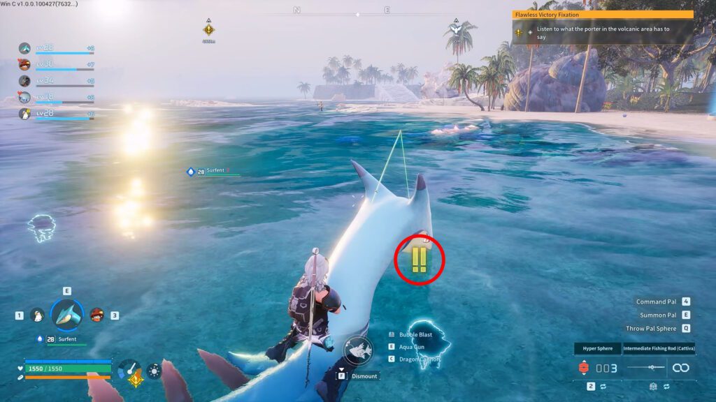 Pal bites while fishing | Palworld 1.0