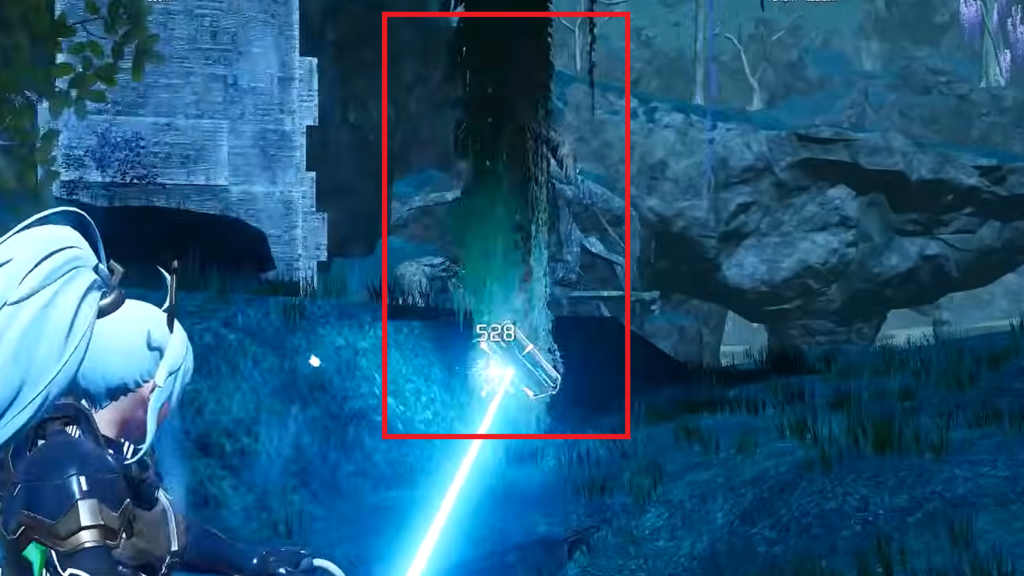 Example of a tree in the World Tree which drops Mythical Wood when farmed. 