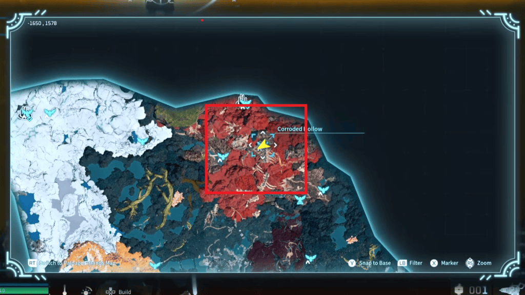 The location for farming Dragon Radiant Gems is marked on the map here.