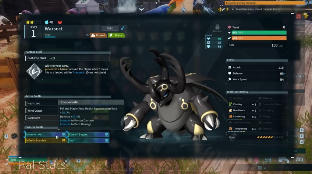 Passive Skills Palworld