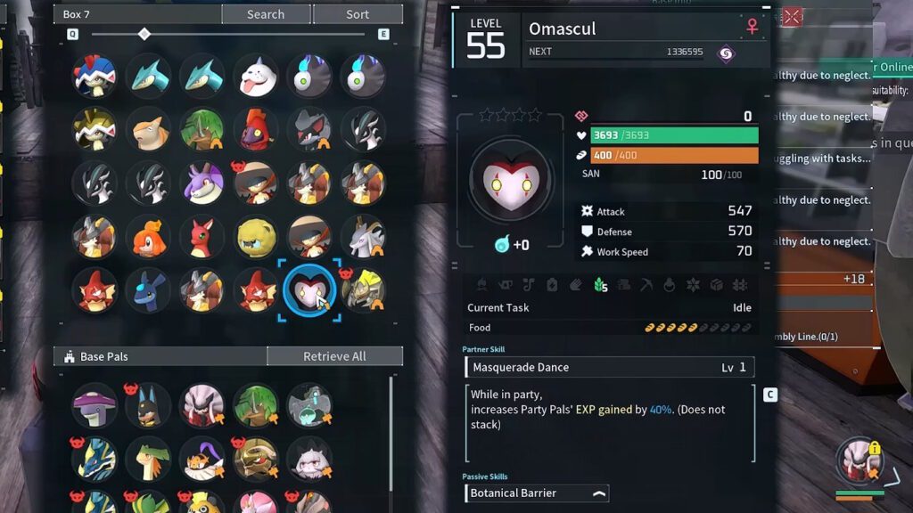 Omascul in Palworld