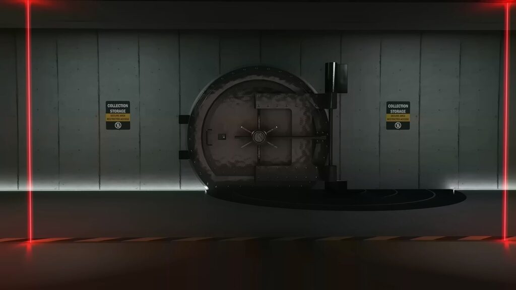 Vault protected by laser grid in the Kortz Center Heist GTA Online