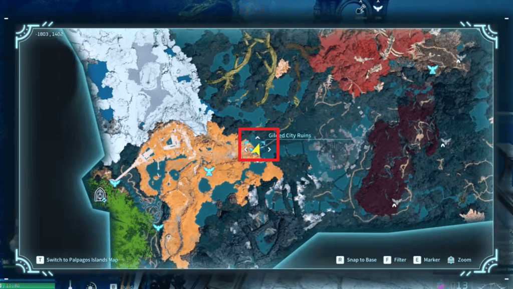 The location of the best fishing spots are marked on the map here.