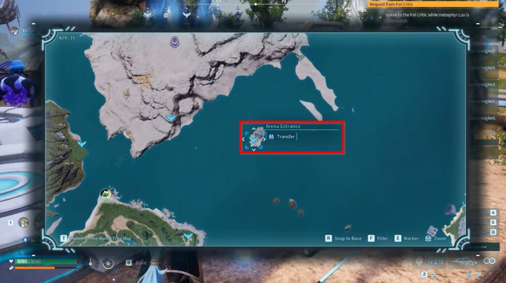 Arena Merchant Location Palworld